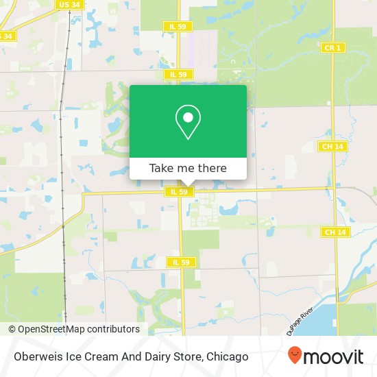 Oberweis Ice Cream And Dairy Store map