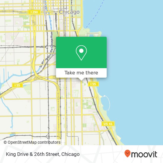 King Drive & 26th Street map