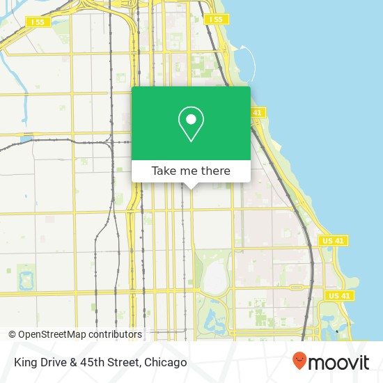 King Drive & 45th Street map