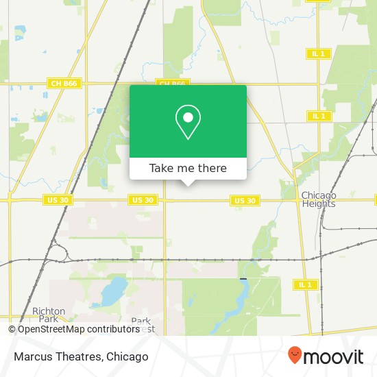 Marcus Theatres map