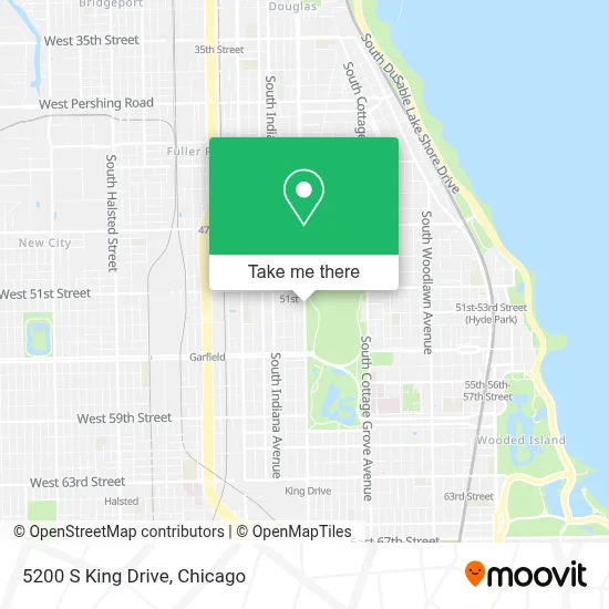 5200 S King Drive map