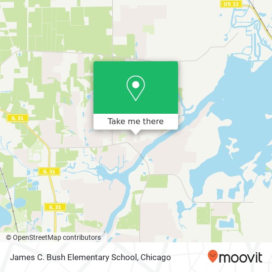 James C. Bush Elementary School map