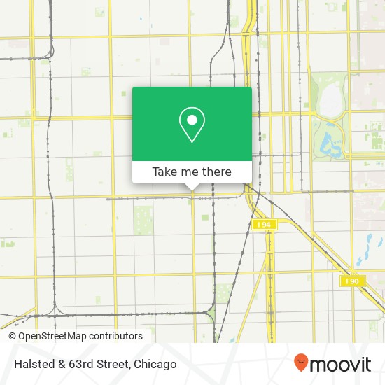 Halsted & 63rd Street map