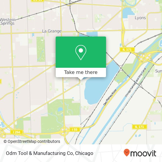 Mapa de Odm Tool & Manufacturing Co