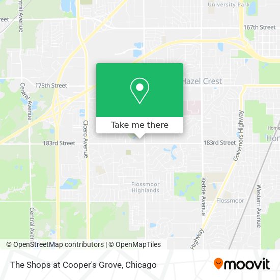 The Shops at Cooper's Grove map