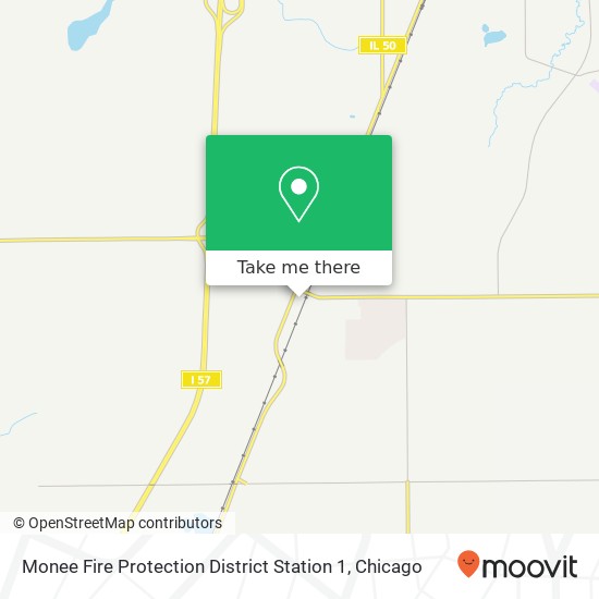 Mapa de Monee Fire Protection District Station 1