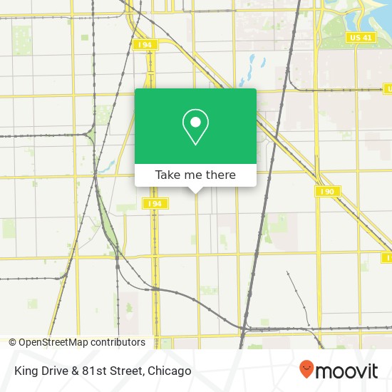 Mapa de King Drive & 81st Street