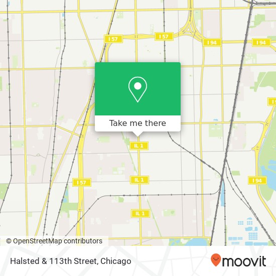 Mapa de Halsted & 113th Street