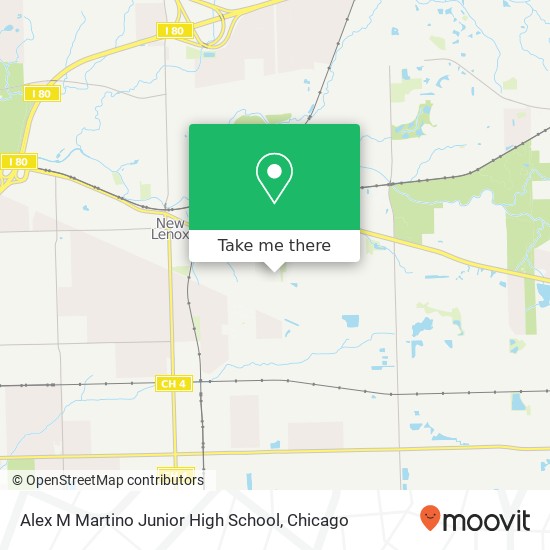 Mapa de Alex M Martino Junior High School