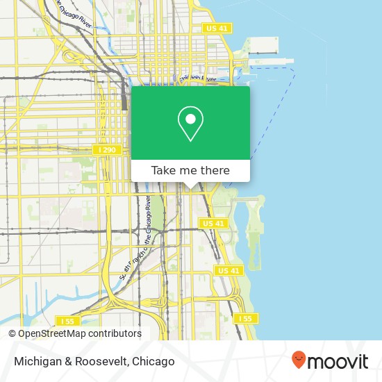 Michigan & Roosevelt map