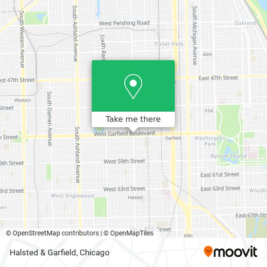 Halsted & Garfield map