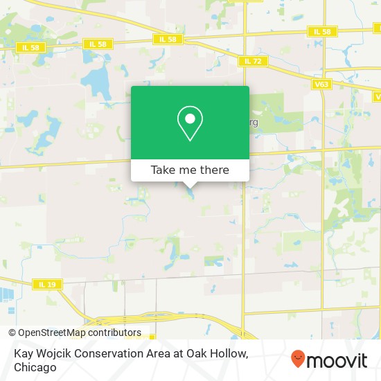 Kay Wojcik Conservation Area at Oak Hollow map