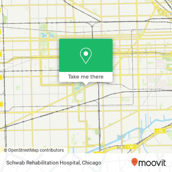 Schwab Rehabilitation Hospital map