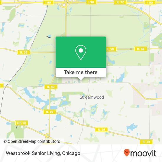 Westbrook Senior Living map