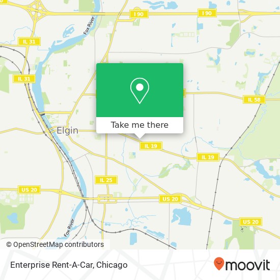 Enterprise Rent-A-Car map