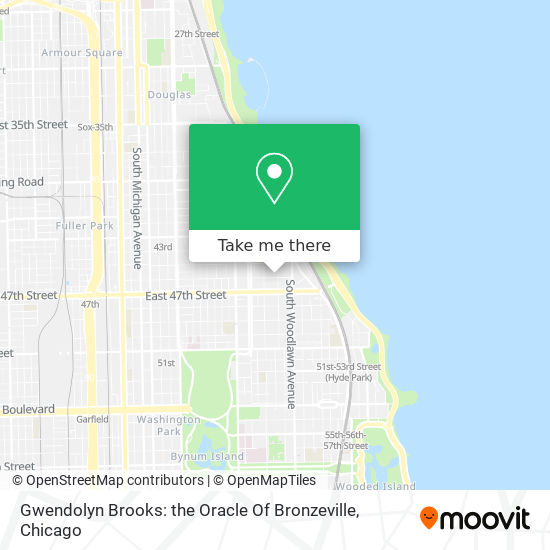 Mapa de Gwendolyn Brooks: the Oracle Of Bronzeville