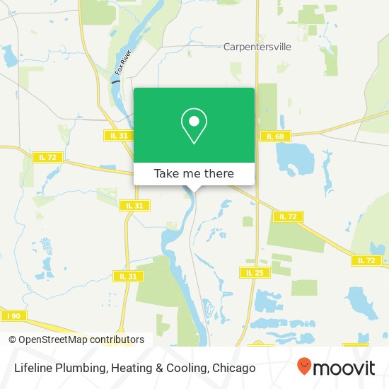 Lifeline Plumbing, Heating & Cooling map