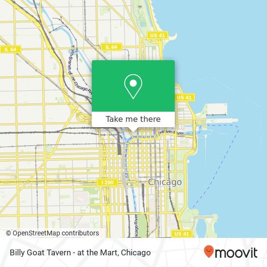 Billy Goat Tavern - at the Mart map
