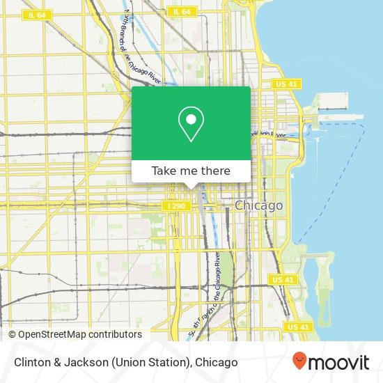 Clinton & Jackson (Union Station) map