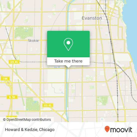 Howard & Kedzie map