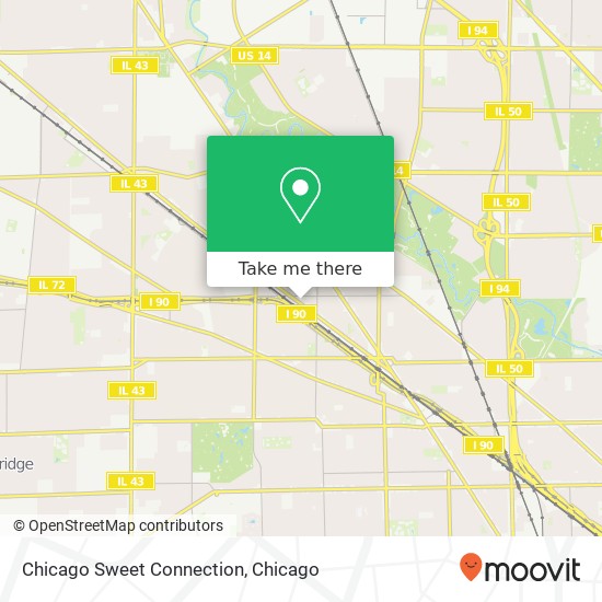 Chicago Sweet Connection map