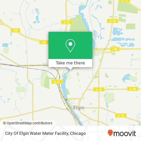 Mapa de City Of Elgin Water Meter Facility