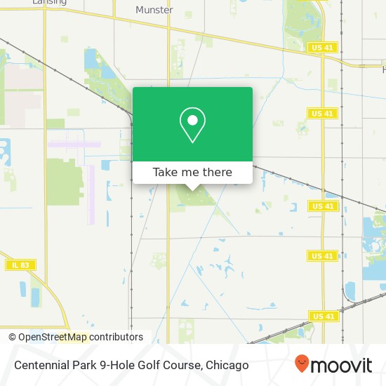 Centennial Park 9-Hole Golf Course map