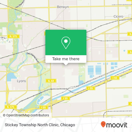 Mapa de Stickey Township North Clinic