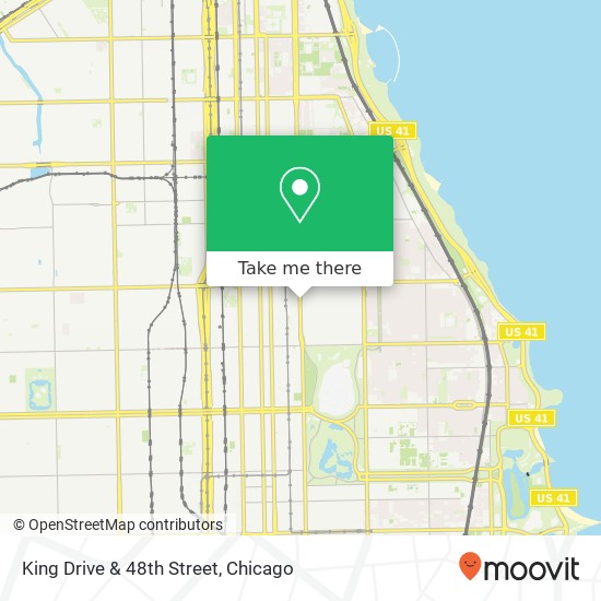 King Drive & 48th Street map