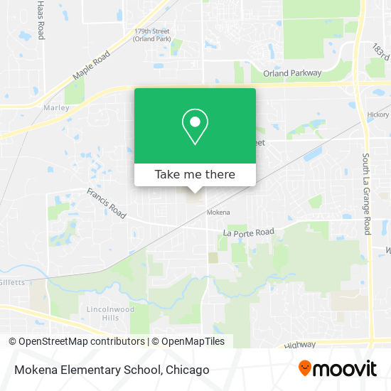 Mokena Elementary School map