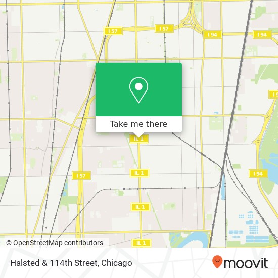Mapa de Halsted & 114th Street
