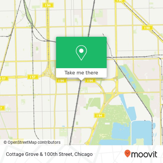 Cottage Grove & 100th Street map