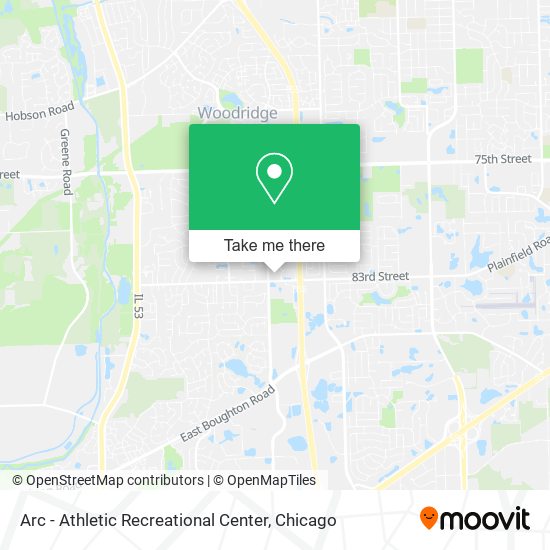 Arc - Athletic Recreational Center map