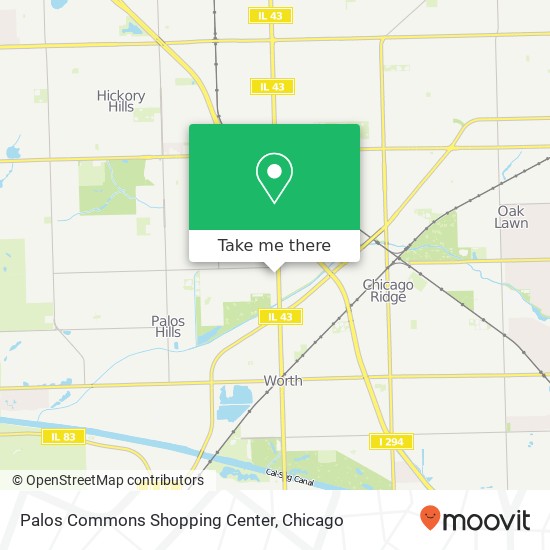 Palos Commons Shopping Center map