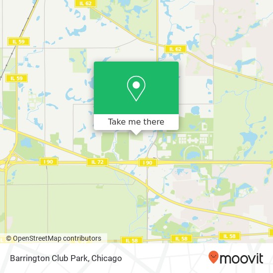 Barrington Club Park map