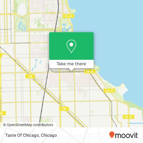 Taste Of Chicago map
