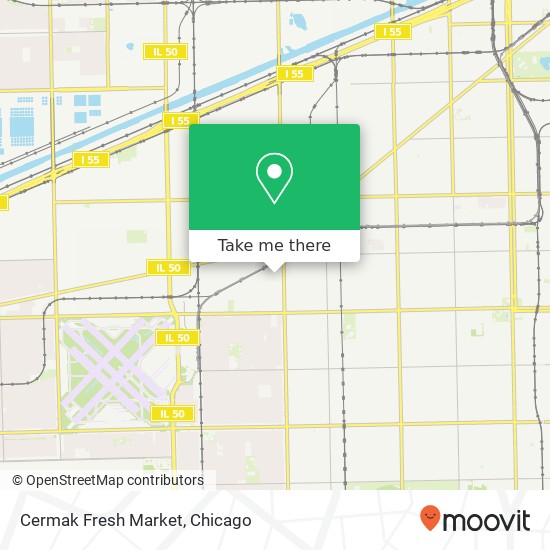 Mapa de Cermak Fresh Market