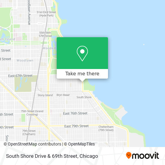 South Shore Drive & 69th Street map