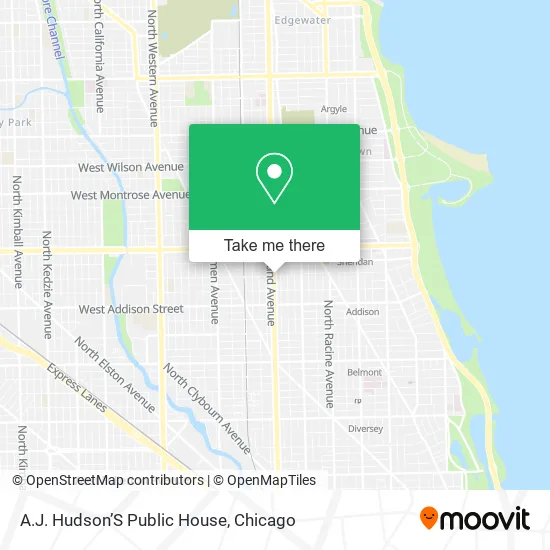 A.J. Hudson’S Public House map