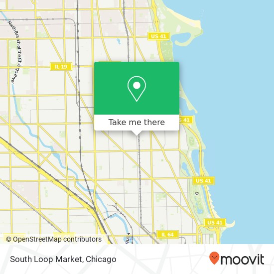 South Loop Market map