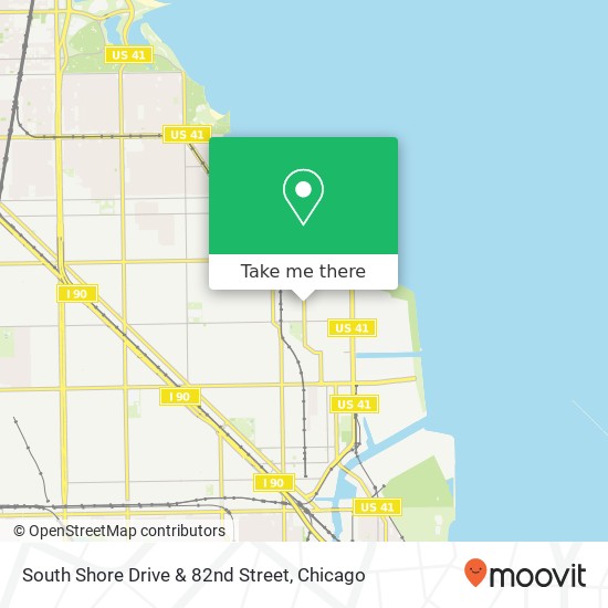 South Shore Drive & 82nd Street map