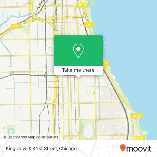 King Drive & 41st Street map