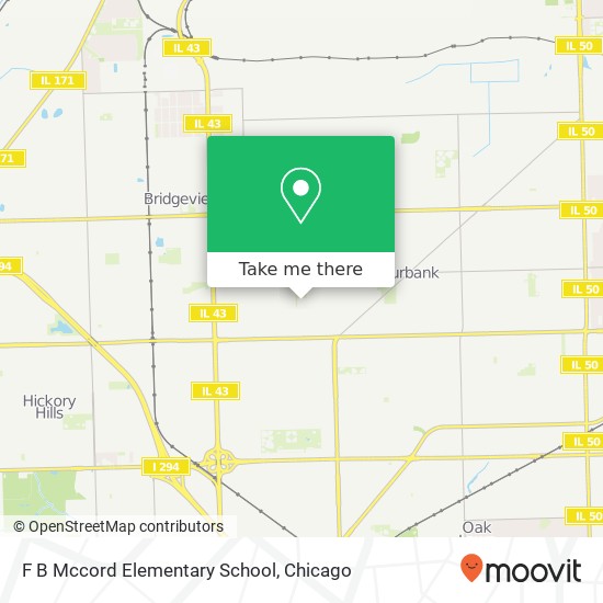 Mapa de F B Mccord Elementary School