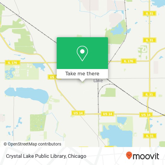 Mapa de Crystal Lake Public Library