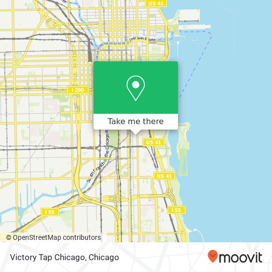 Victory Tap Chicago map