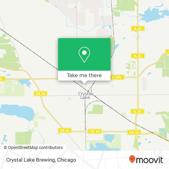 Crystal Lake Brewing map