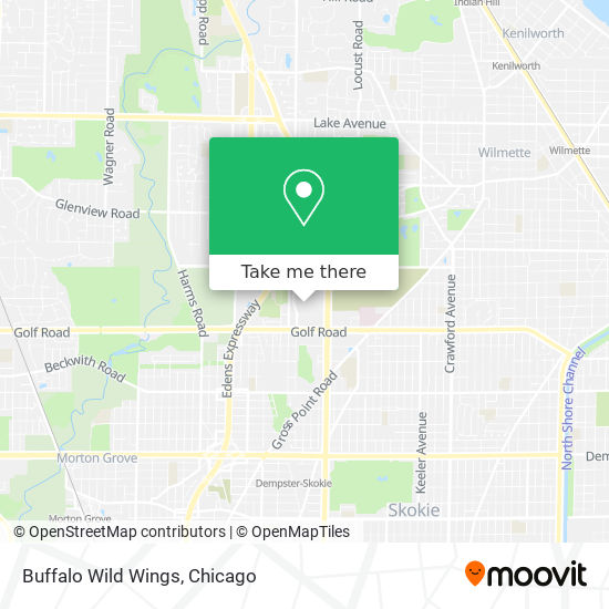 Buffalo Wild Wings map