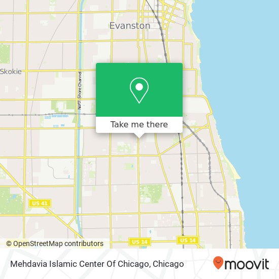 Mehdavia Islamic Center Of Chicago map
