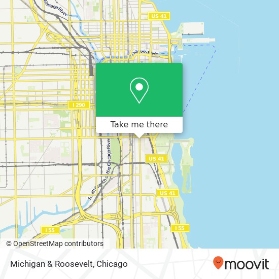 Michigan & Roosevelt map