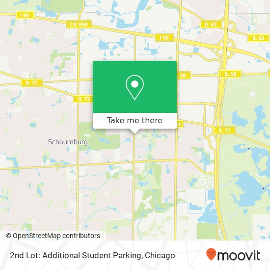 2nd Lot: Additional Student Parking map